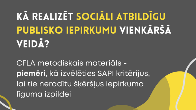 Sociāli atbildīgs publiskais iepirkums - piemēri
