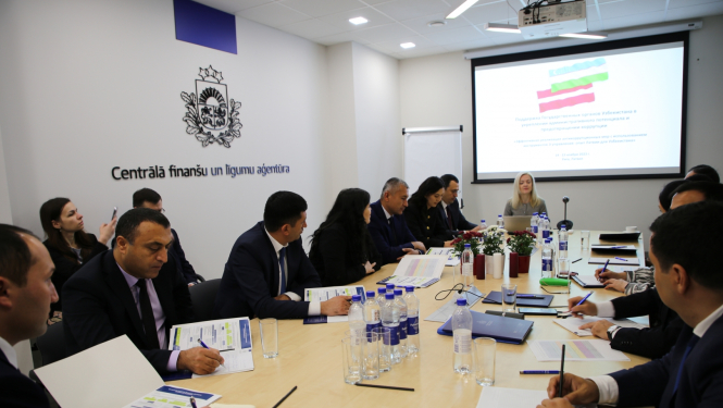 Uzbekistānas delegācija apmācībās CFLA