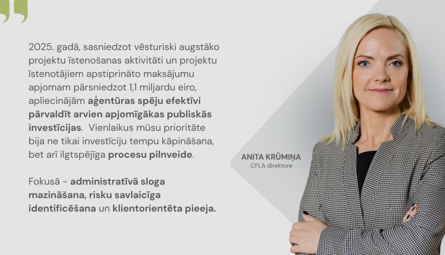 Anitas Krūmiņas citāts par 2025. gadu