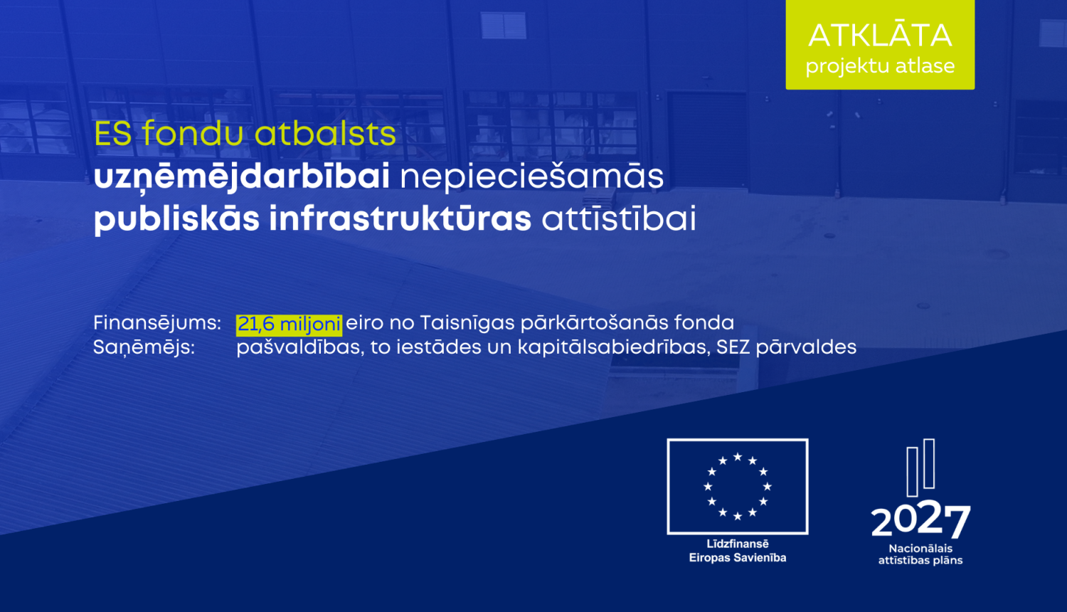 20,6 miljoni no TPF publiskajai infrastruktūrai 