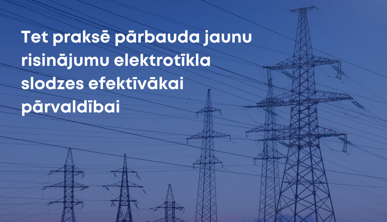 vizuālis ar elktrolīnijām