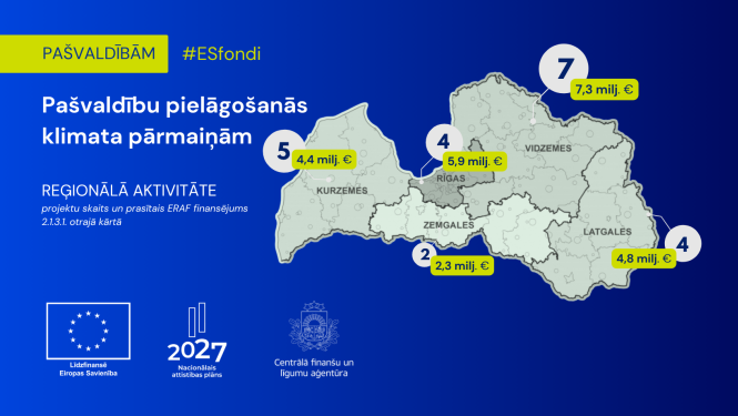 2131 atlases rezultāti attēloti kartē