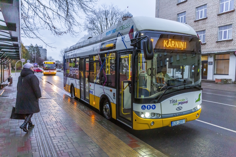 elektroautobuss Jelgavā