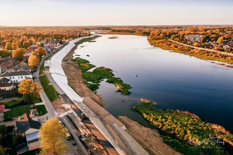 Jēkabpils aizsargdambis skats 1