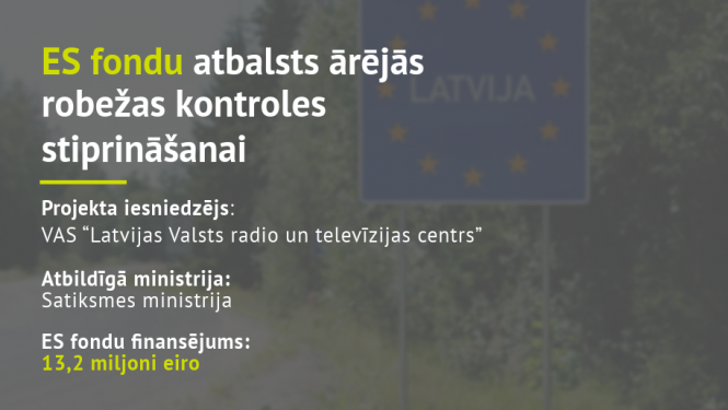 ES fondu atbalsts robežu apsardzes stiprināšanai
