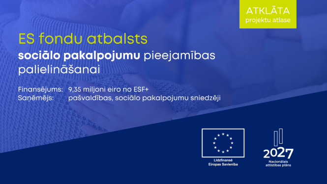 ES fondu atlase sociāalajiem pakalpojumiem par 9,35 miljoniem eiro no ESF+