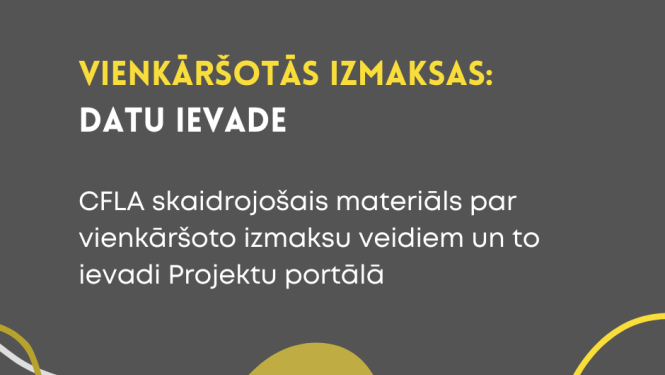 Informācija par vienkāršotajām izmaksām un datu ievadi sistēmā