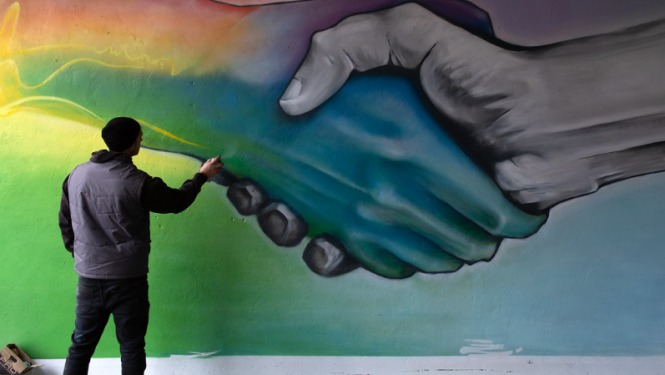 ES fondu grafiti Jelgavā