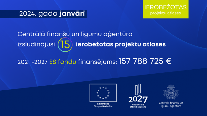 izsludinātas 15 es fondu projektu atlases