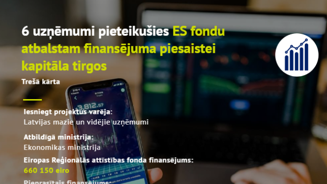 ES fondu atbalsts fiannsējuma piesaistei kapitāla tirgos