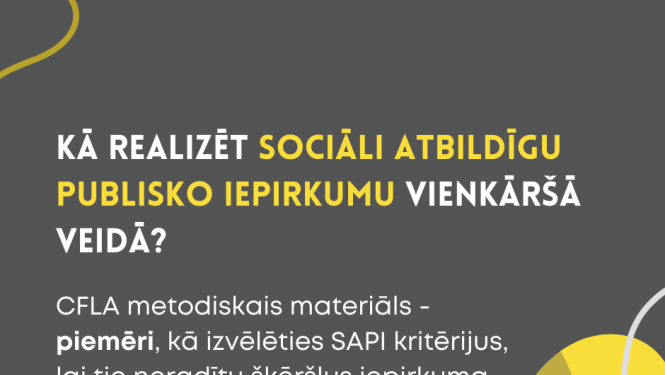 Sociāli atbildīgs publiskais iepirkums - piemēri