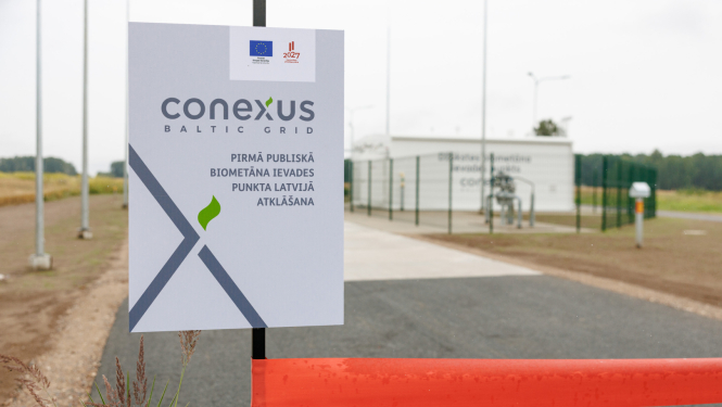 Džūkstē atklāts pirmais publiski pieejamais biometāna ievades punkts Latvijā