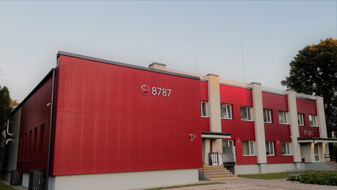 Nosiltināta Pašvaldības operatīvās informācijas centra ēka Jelgavā