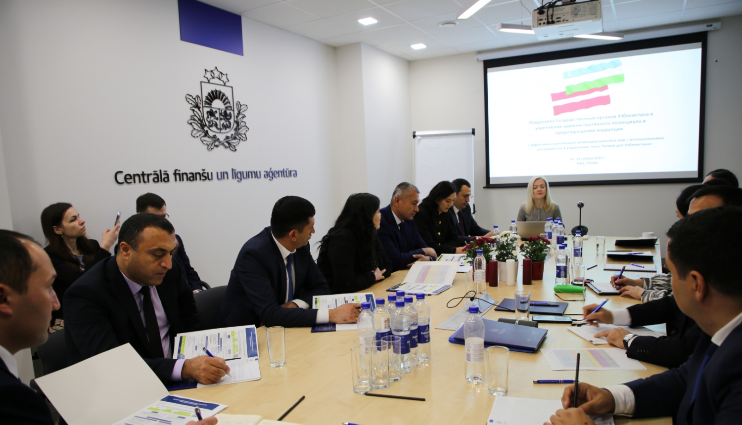 Uzbekistānas delegācija apmācībās CFLA