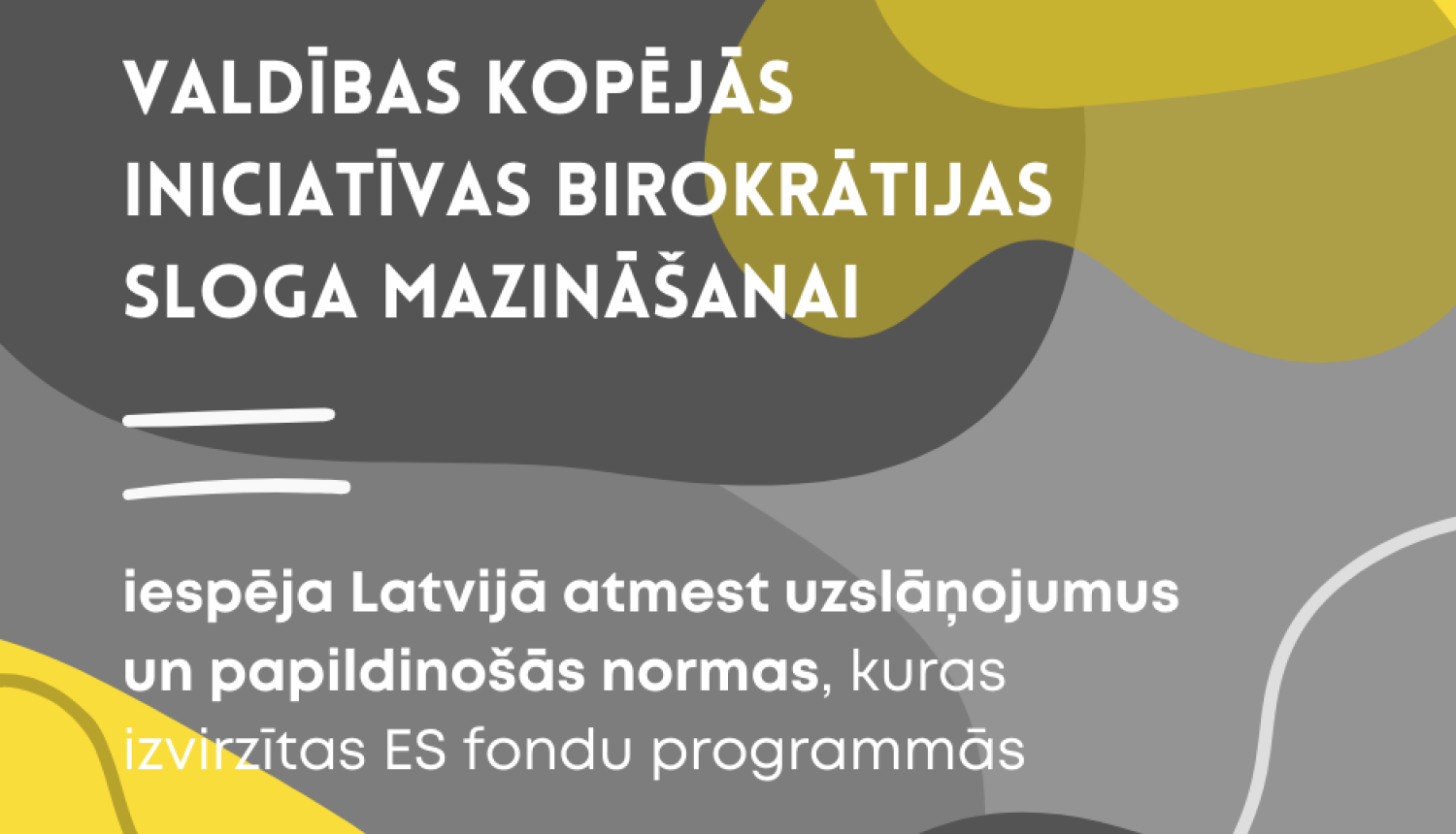 birokrātijas sloga mazināšana