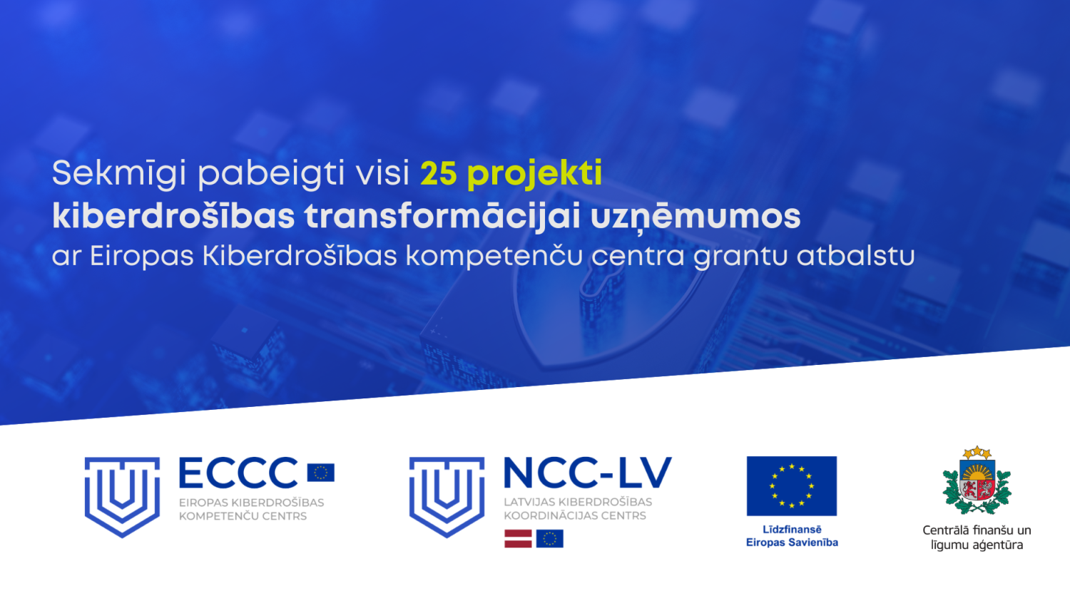 Pabeigti 25 projekti kiberdrošībai uzņēmumos